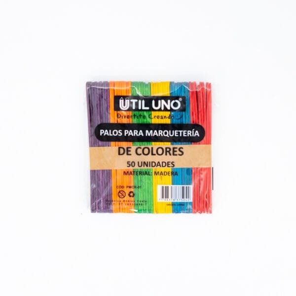 PALOS DE MARQUETERIA COLORES X 50U