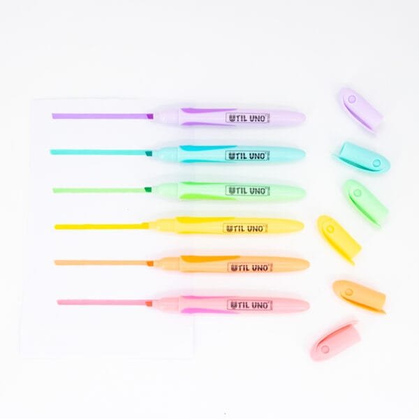 RESALTADOR PASTEL FINO SURTIDO X 6U - Imagen 2