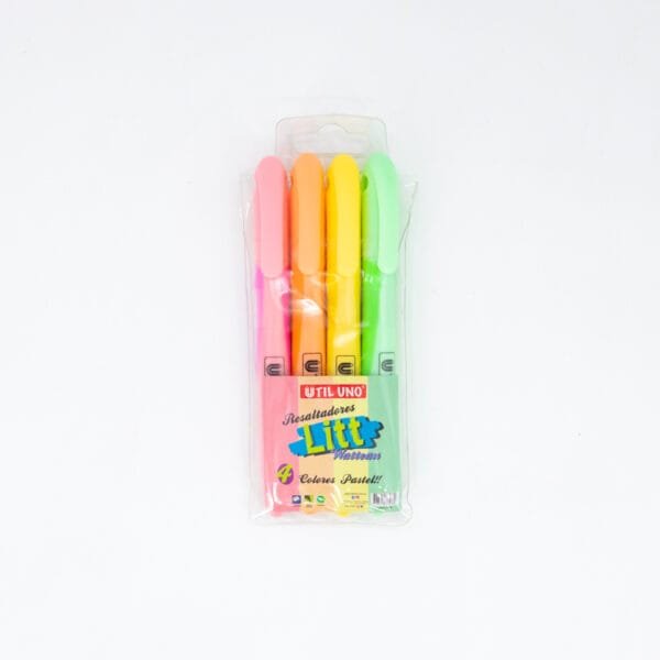 RESALTADOR PASTEL FINO SURTIDO X 4U