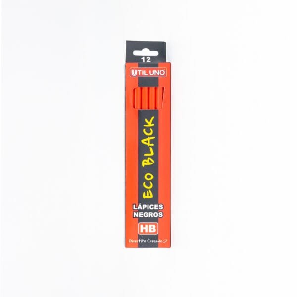 LAPICES NEGROS HB DE PLASTICO SIN GOMA X 12 UND