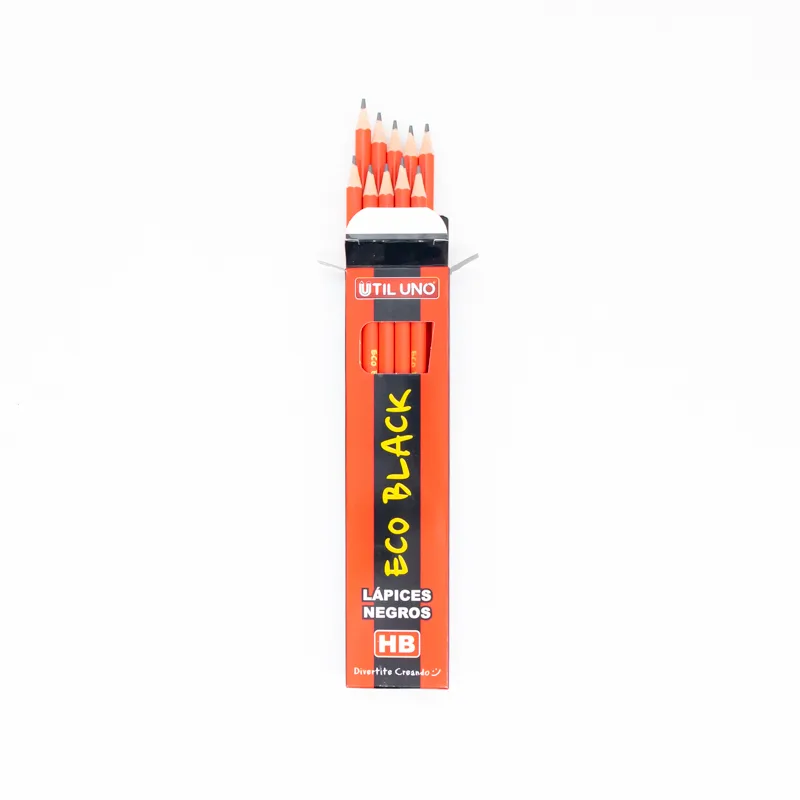 LAPICES NEGROS HB DE PLASTICO SIN GOMA X 12 UND - Imagen 3