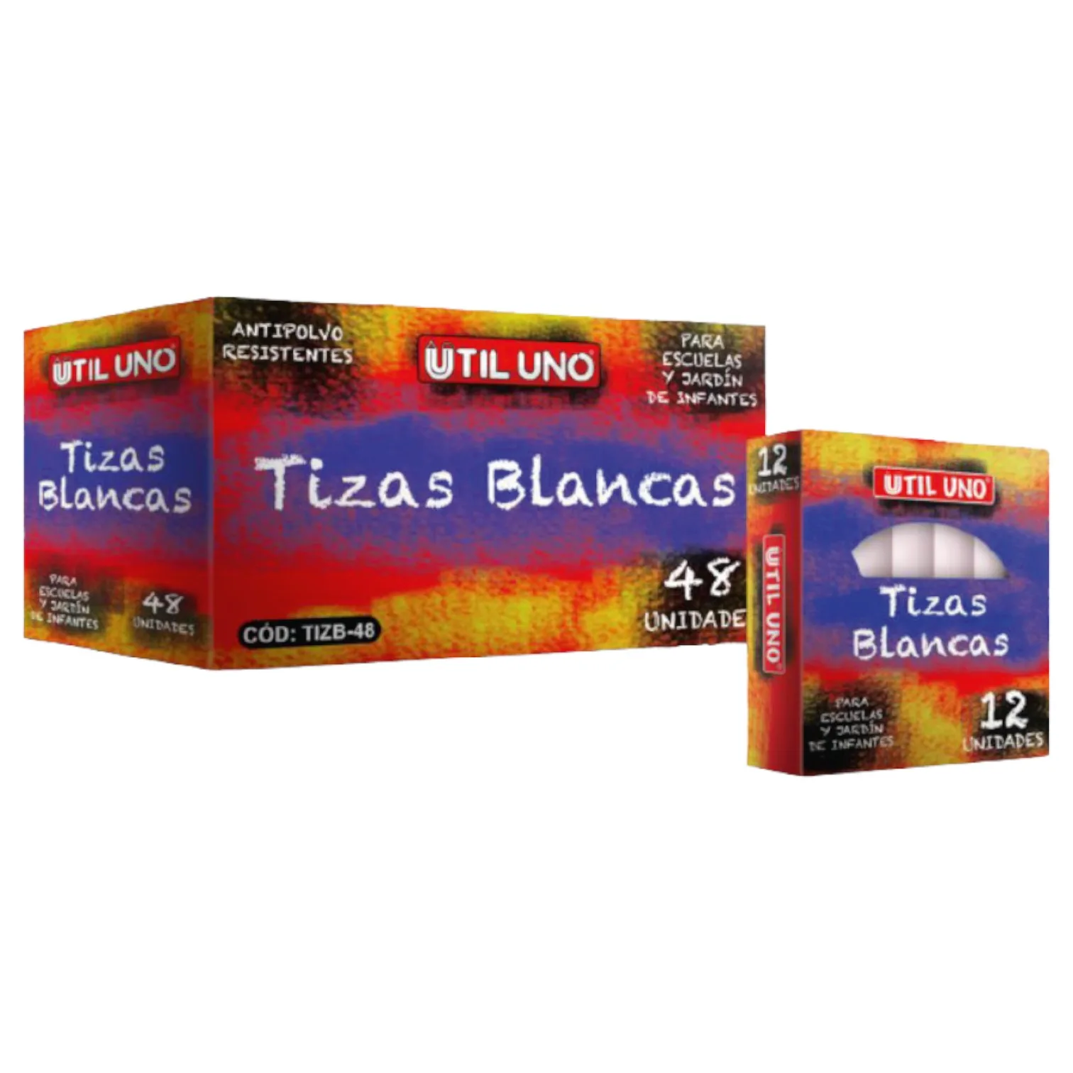 Tiza blanca x12 und
