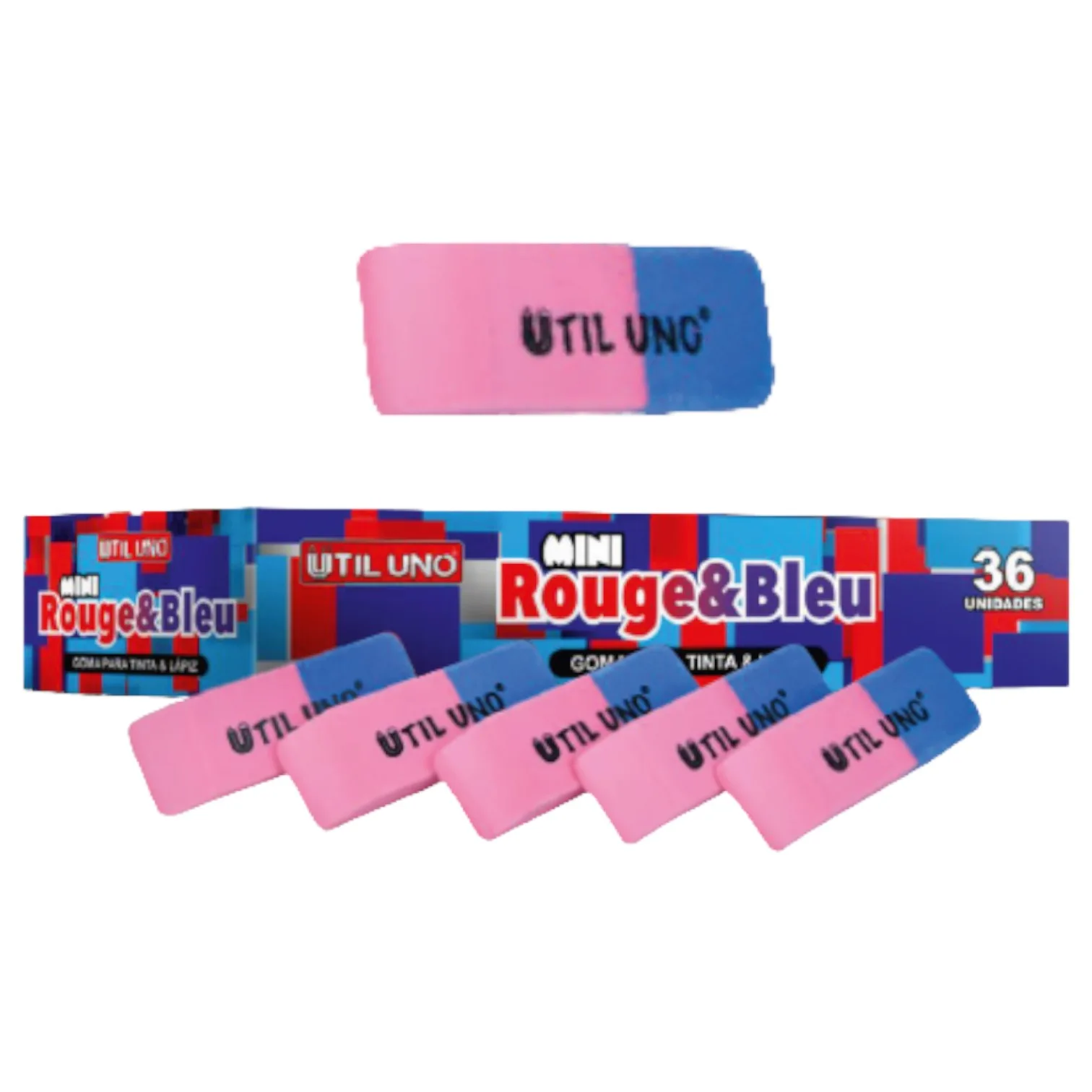 Goma de borrar tinta/lápiz x36 und