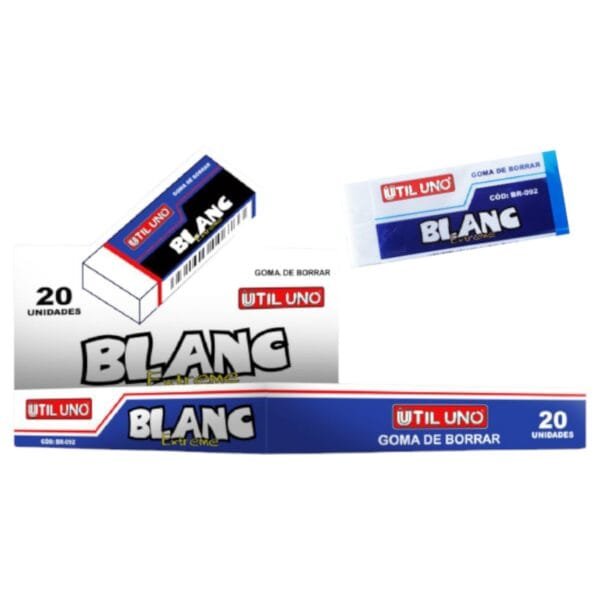 GOMA DE BORRAR BLANCA X 20 U