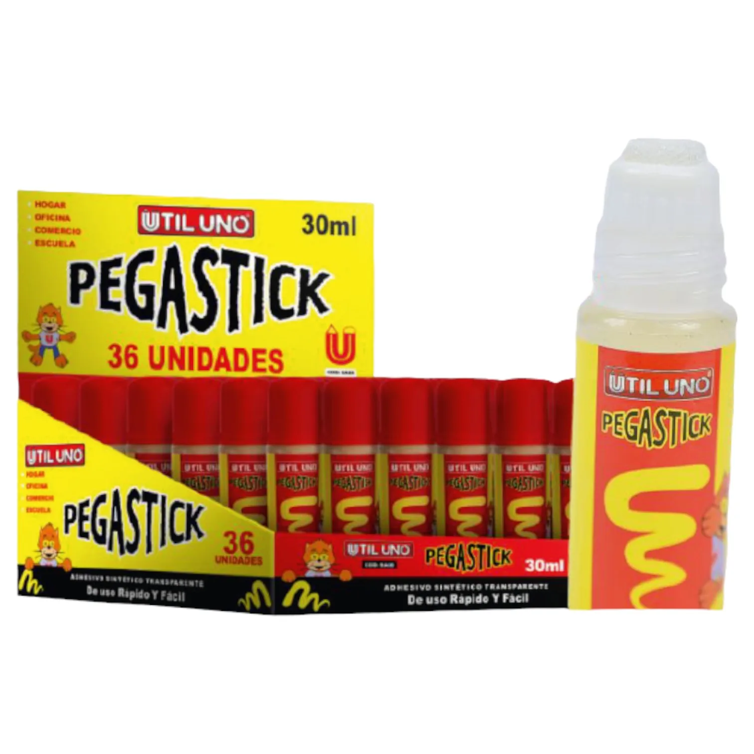 Adhesivo sintético transparente 30ml x36u