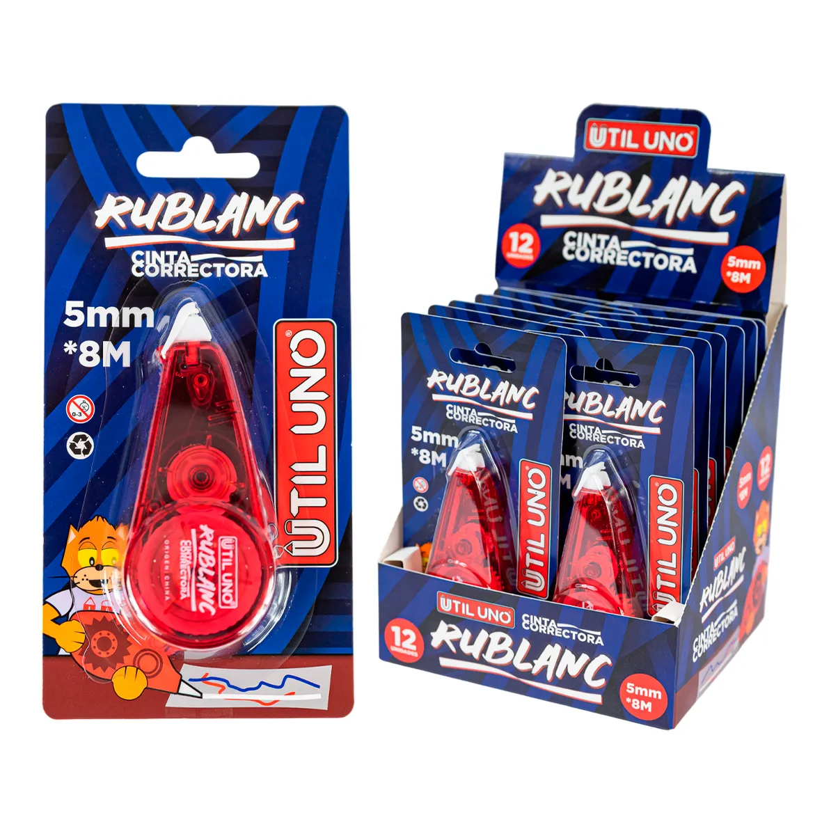Cinta correctora 5mm x8m RUBLANC