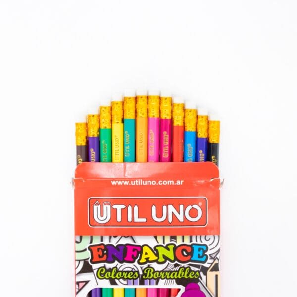 LAPICES DE COLORES CON GOMA x 12 U - Imagen 3