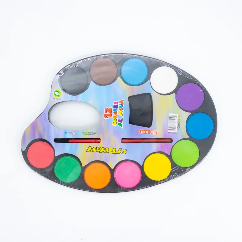 Acuarelas de Colores x 12u con Pincel - Imagen 3