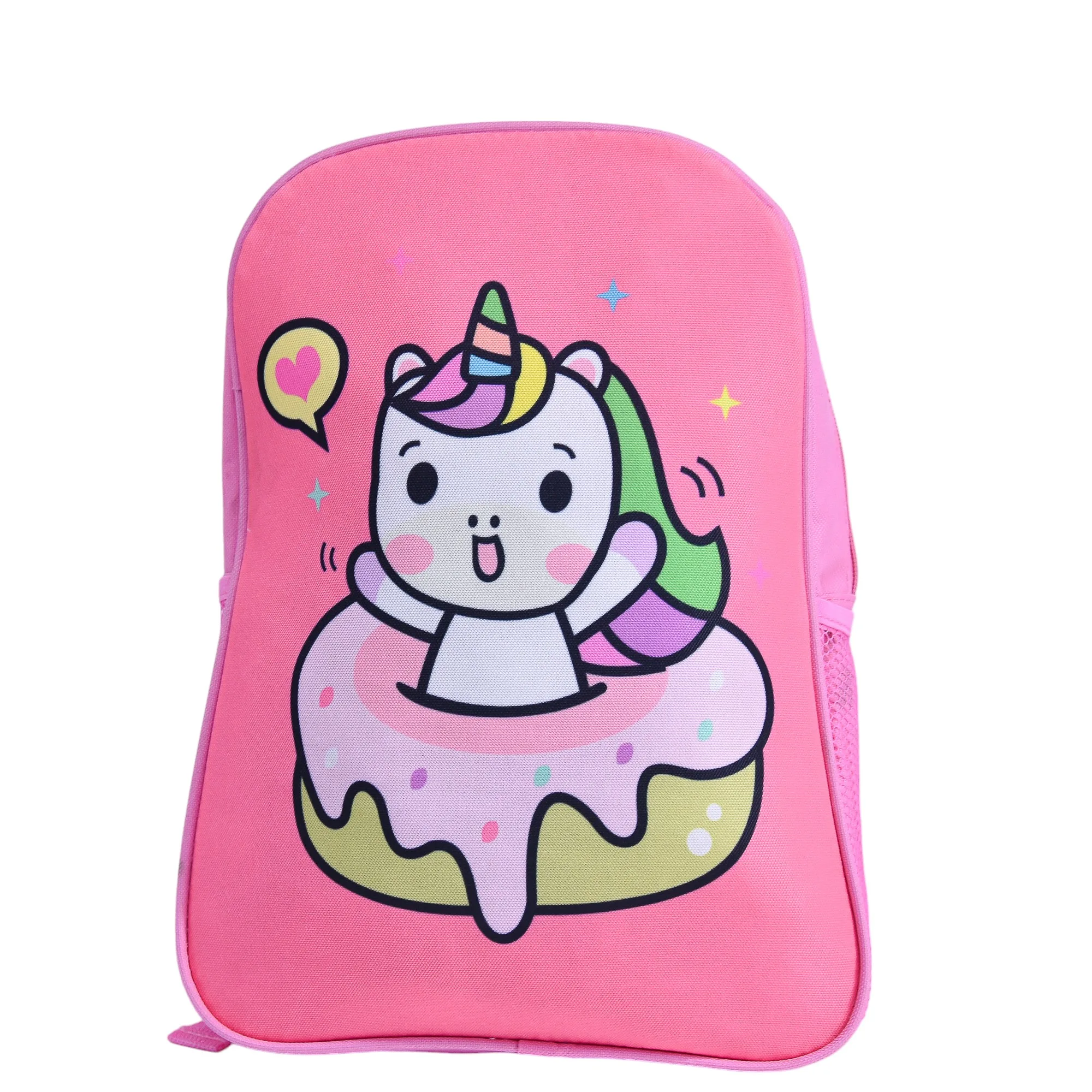 Mochila Infantil de Pvc y Cordura Unicornio Rosa