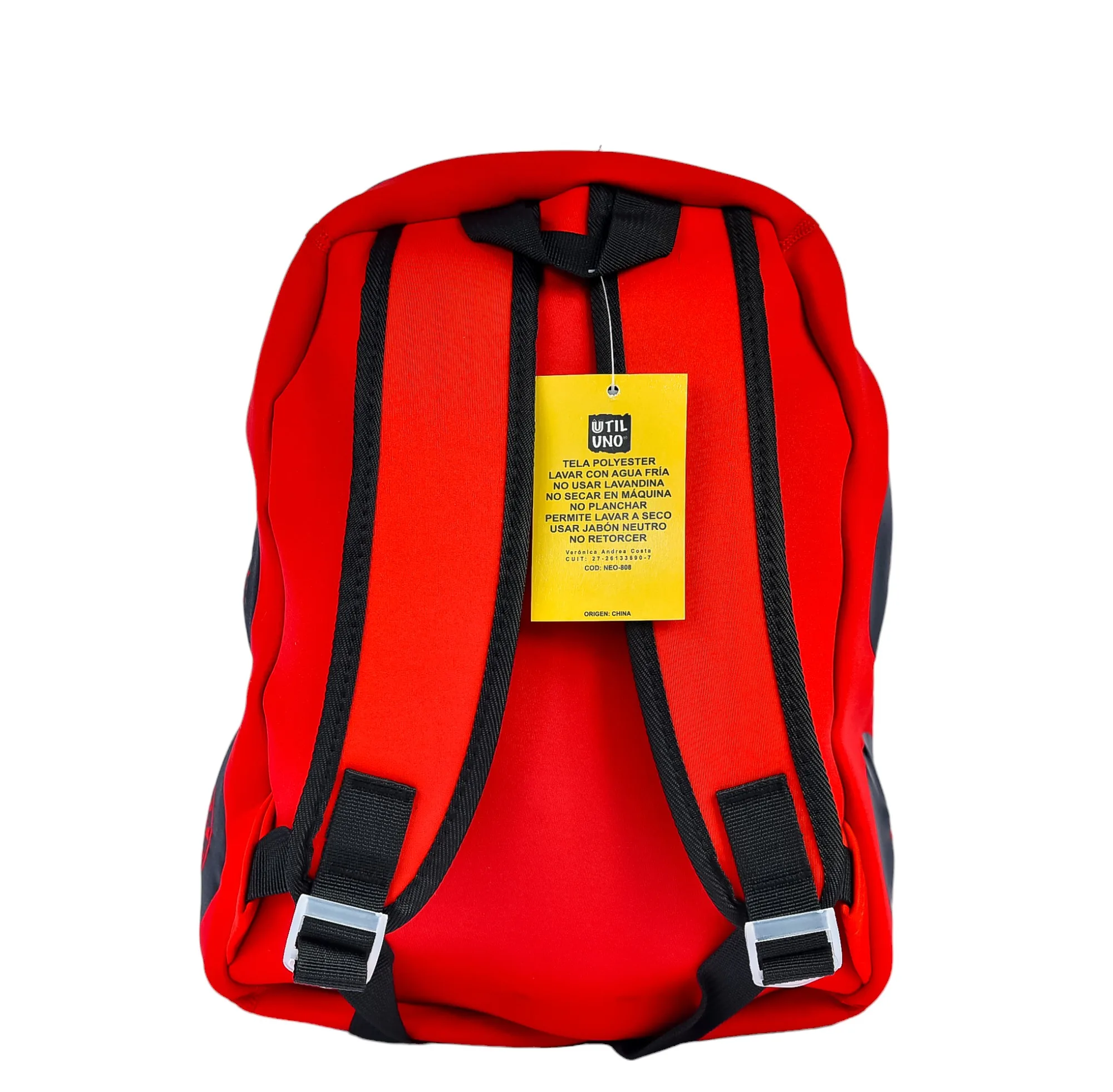 Mochila Infantil Autito de Carreras Rojo 6.8 Litros - Imagen 2
