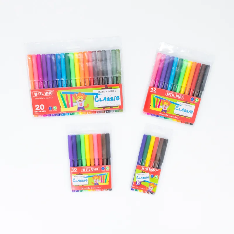Marcadores de colores largos clásicos por 20 und - Imagen 3