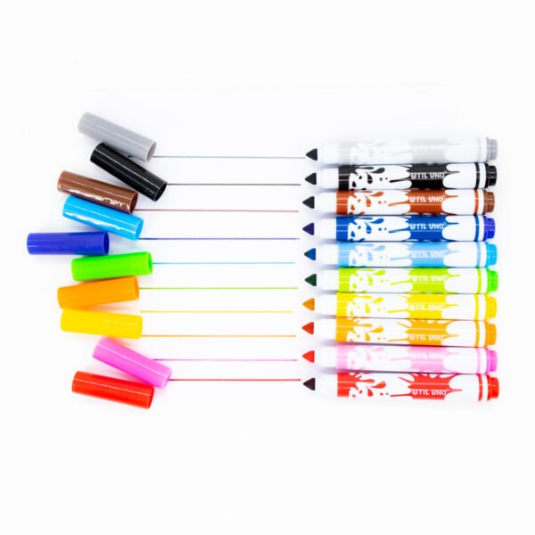 MARCADORES DE COLORES LARGOS AL AGUA X 10 UND - Imagen 3