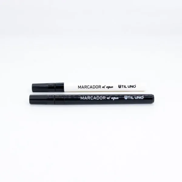 MARCADOR AL AGUA x2U BLANCO Y NEGRO - Imagen 2
