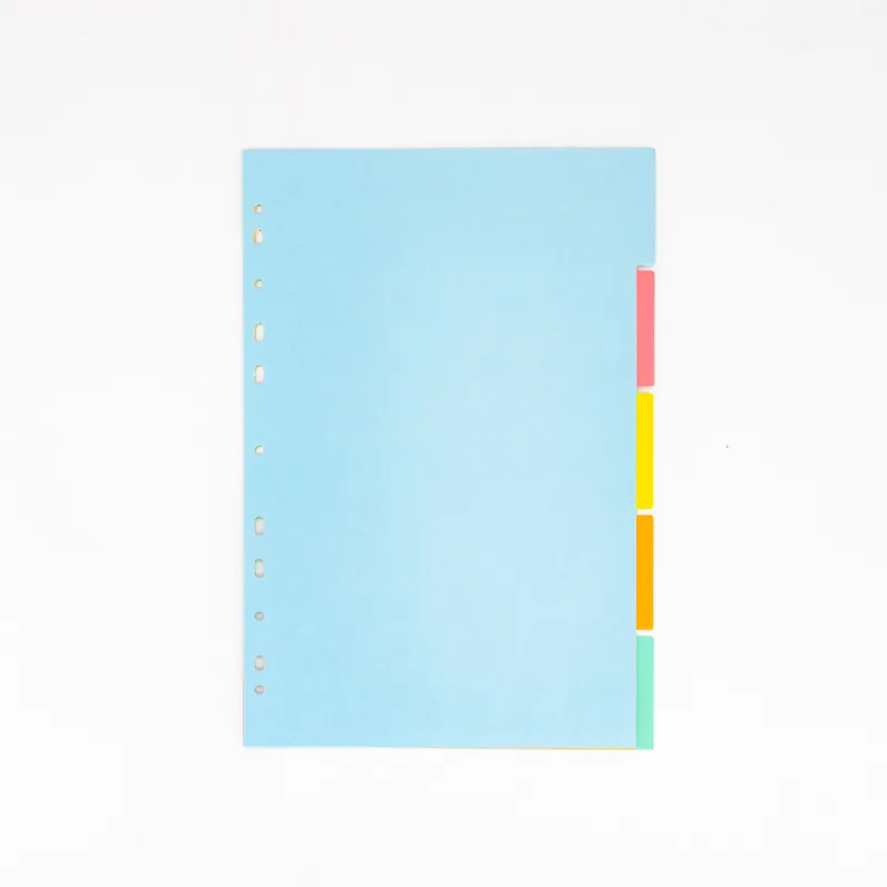 Separadores A4 Papel x5 Colores - Imagen 2