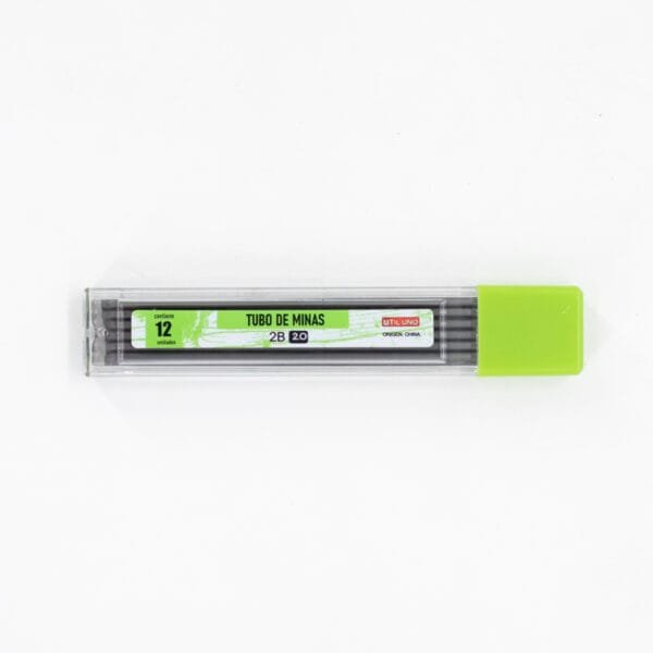 TUBO DE MINAS PARA LAPIZ MECANICO 2 MM X 12 UND - Imagen 2