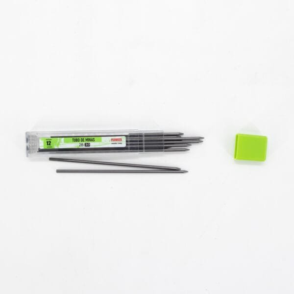 TUBO DE MINAS PARA LAPIZ MECANICO 2 MM X 12 UND - Imagen 3