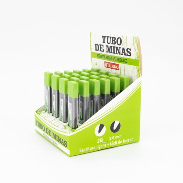 TUBO DE MINAS PARA LAPIZ MECANICO 2 MM X 12 UND - Imagen 4