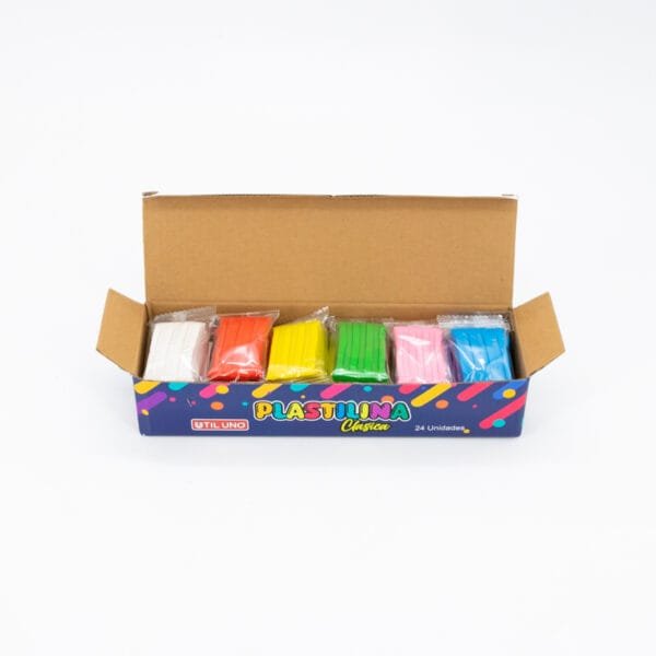 PLASTILINA DE COLORES CLASICOS x24u - Imagen 2