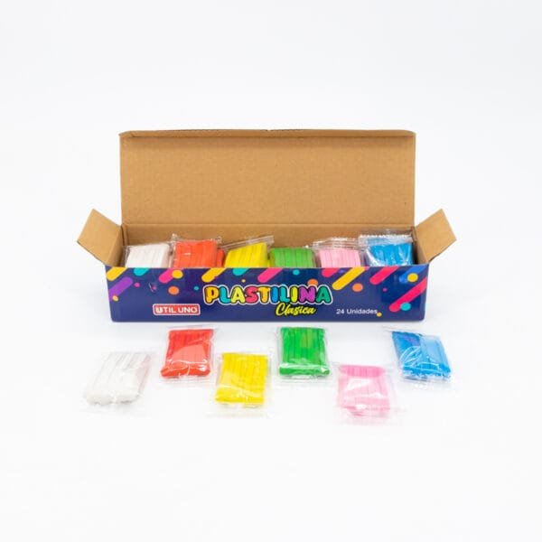 PLASTILINA DE COLORES CLASICOS x24u